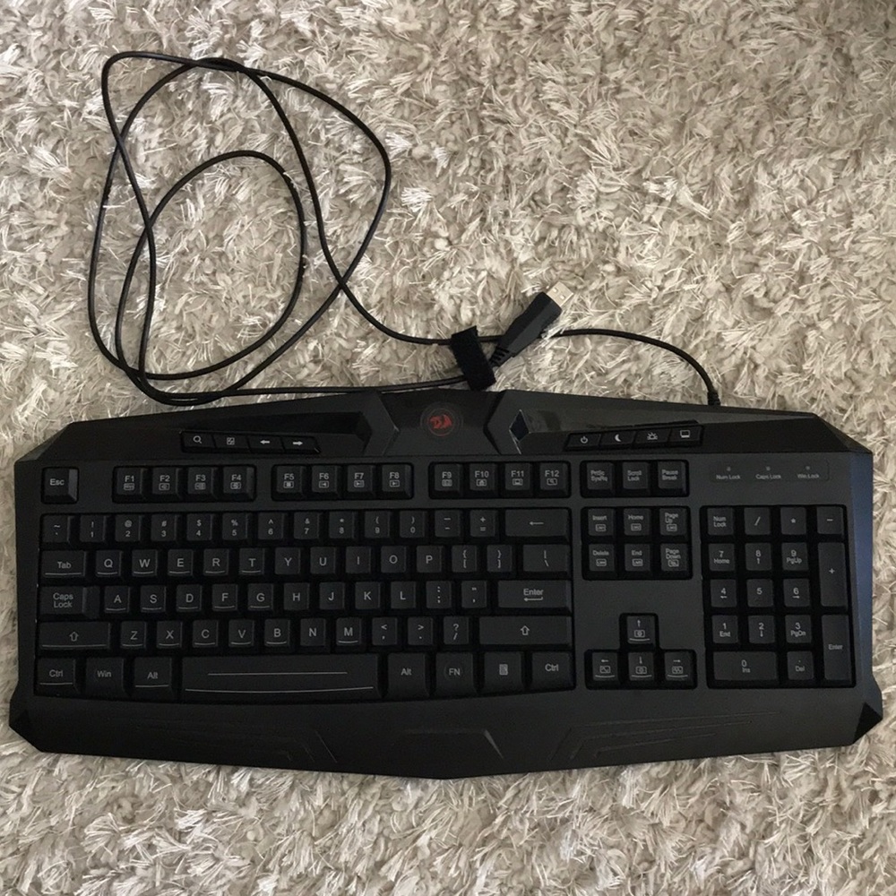 Red dragon gaming keyboard